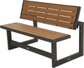 Banco, LIFETIME, Gartenbank, 5 cm, 141 × 78,5 × 88,5 cm, 88,5 cm, 30,6 kg, dobrável, aço, madeira, Castanho / Preto, para uso diário