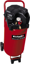 Einhell, Compressor de ar, Kompressor, 1500 W, 10 bar, 50 l, 240 l, com rodas, Vermelho / Preto, para trabalhos de manutenção