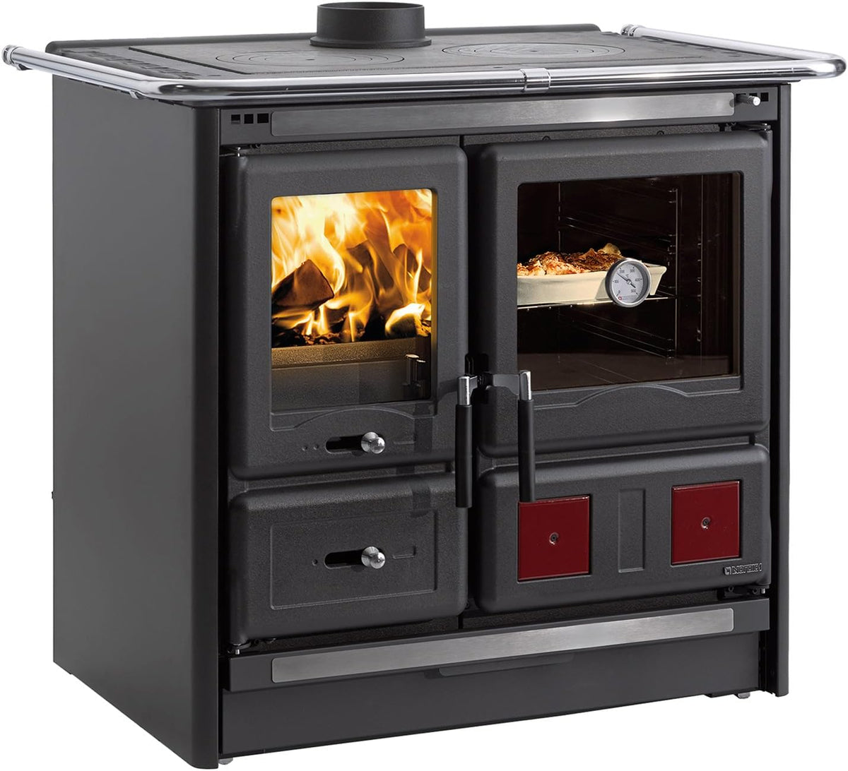 Artigo para casa, La Nordica, Rosa, 9,5 kW, 2,3 kg, 30 cm, 418 × 307 × 430 mm, aço, madeira, Antracite / Preto, para uso diário