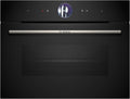 Bosch, Forno elétrico, CSG7361B1, 45 cm, 1 L, 60 × 45 cm, com função de autolimpeza, Preto / Prateado, para a cozinha