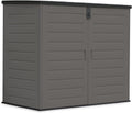 Abrigo de jardim, wasabi, 1170L, 140 × 82 × 124cm, dobrável, resistente à água, aço, Cinzento / Preto, para utilização no exterior