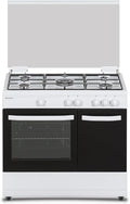 Placa de cozinha, Aspes, AKGW5901PB, 90 cm, 62 L, vidro, Branco, para a cozinha