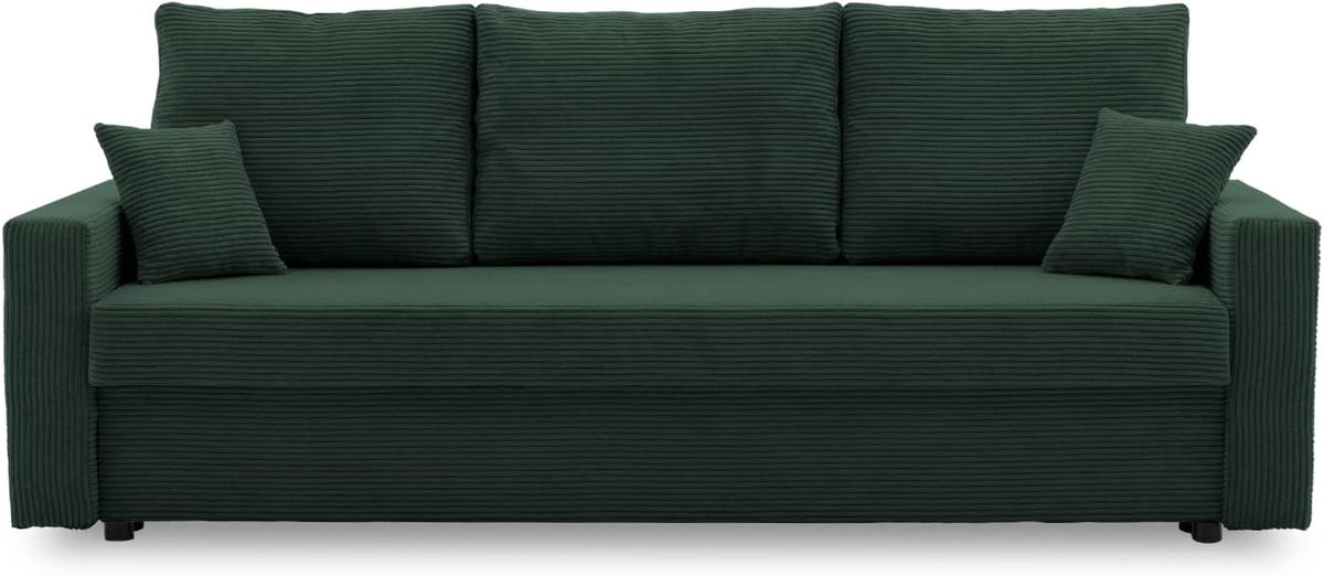Sofá, Generic, 191 cm, 140 cm, madeira, tecido, DunkelVerde, para a sala