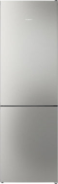 SIEMENS, Frigorífico combinado, iQ300, 60 cm, 218 l, 103 l, 186 × 60 cm, com iluminação LED, aço inoxidável, aço, Prateado, para uso diário