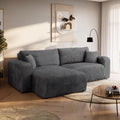 Sofá, BROMARKT, Ecksofa, 244 × 148 × 82 cm, 82 cm, 125 × 200 cm, DunkelCinzento, para a sala