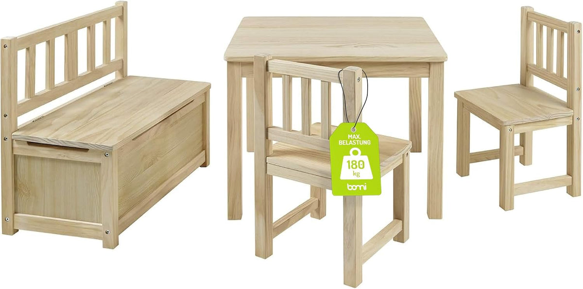 Caixa de arrumação, Bomi, Kindersitzgruppe, 180kg, madeira, metal, Natural, para uso diário