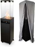 Aquecedor radiante, Planika, 8kW, 150 cm, 36 × 36 × 150 cm, 120 cm, aço inoxidável, aço, Preto, para uso diário